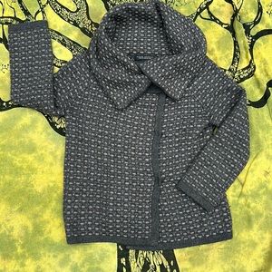Banana Republic Italian yarn Wool/cashmere/alpaca snap close Cardigan gry size S
